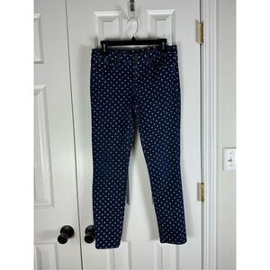 J. Crew Womens Toothpick Dot Jeans Size 29 Ankle